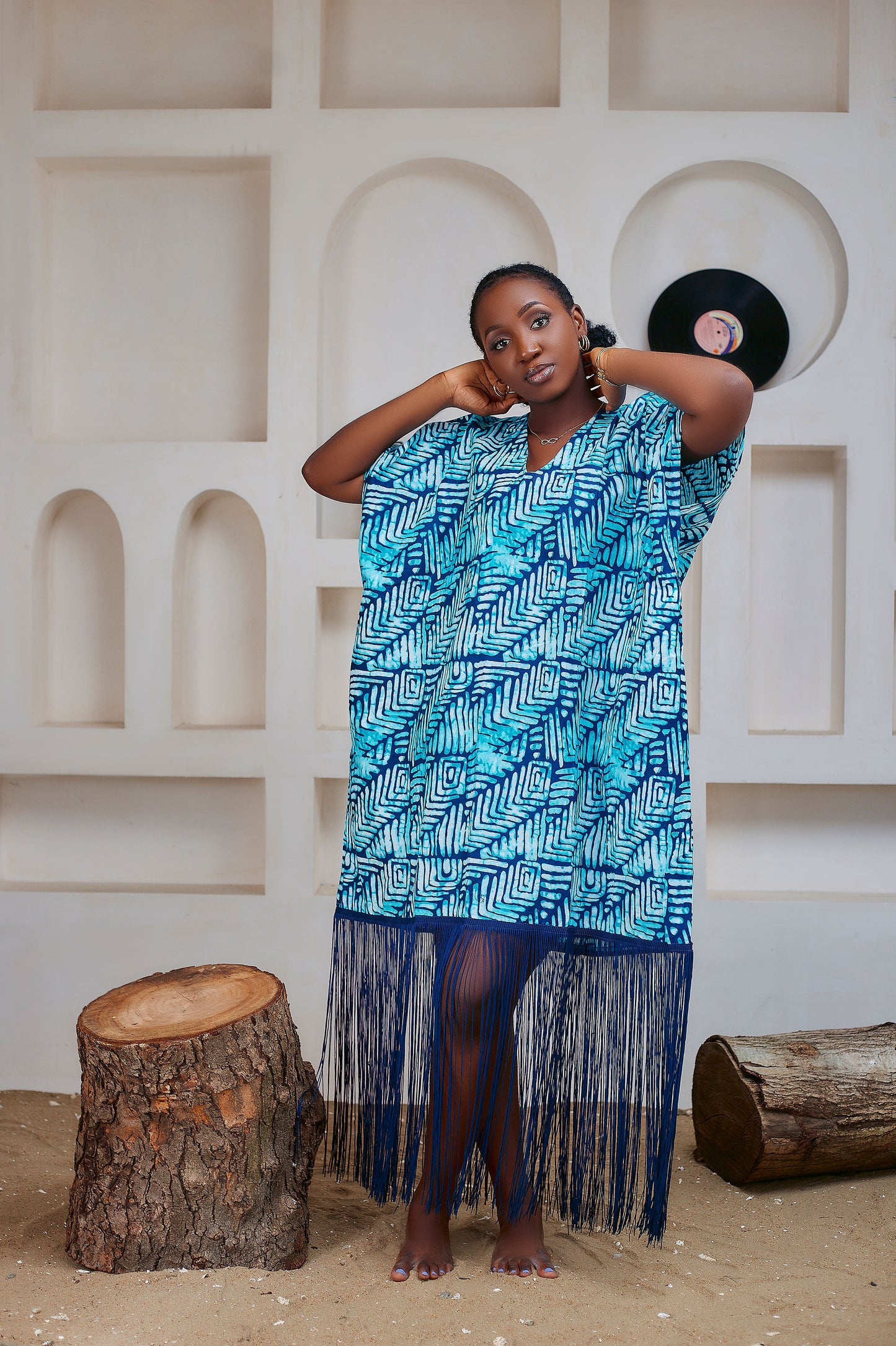 LAMI 003| Fringe Dress| Ready-To-Wear Nigerian Dress| Ankara Dress| African Boubou.