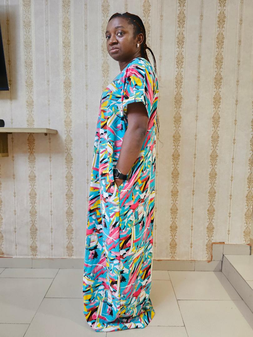 AMY Boubou Dress| Ready-To-Wear| Nigerian Dress|Ankara Maxi Dress |African Print Dress.