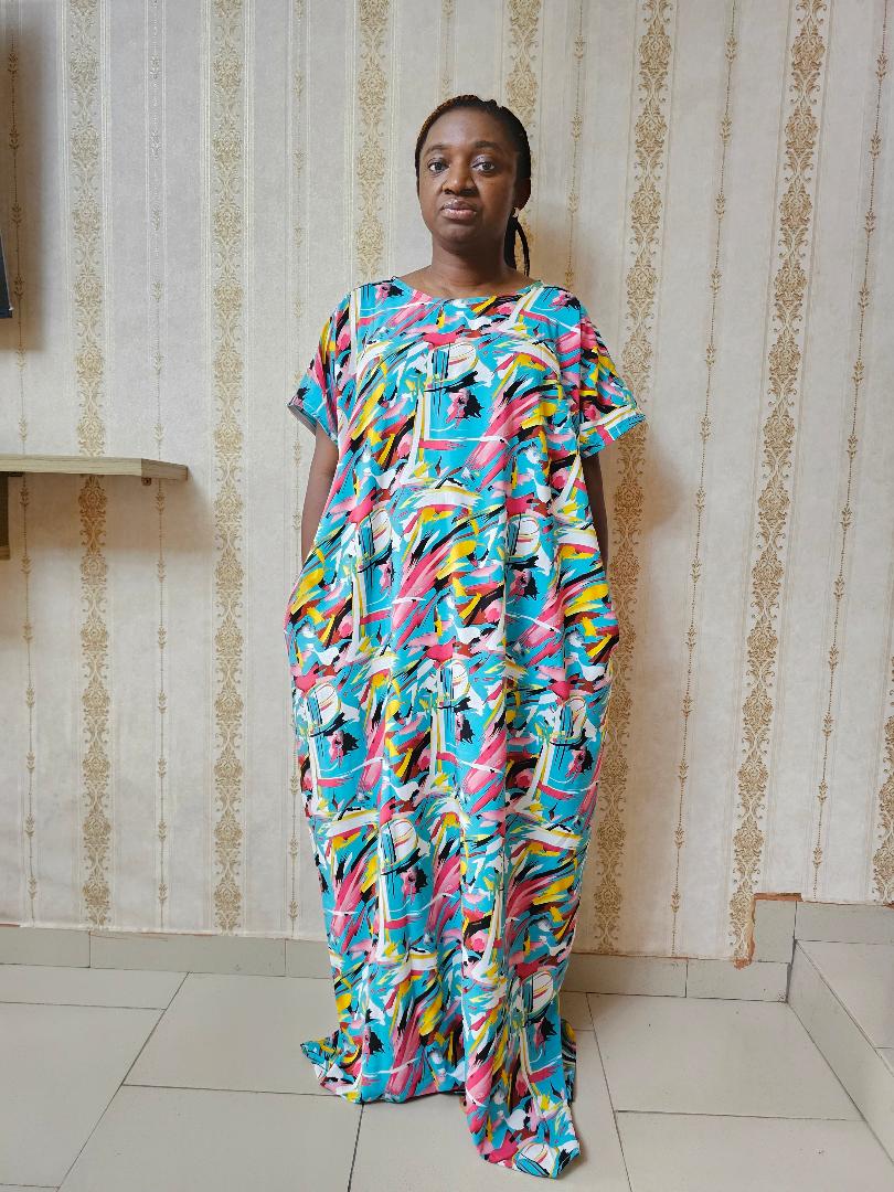 AMY Boubou Dress| Ready-To-Wear| Nigerian Dress|Ankara Maxi Dress |African Print Dress.