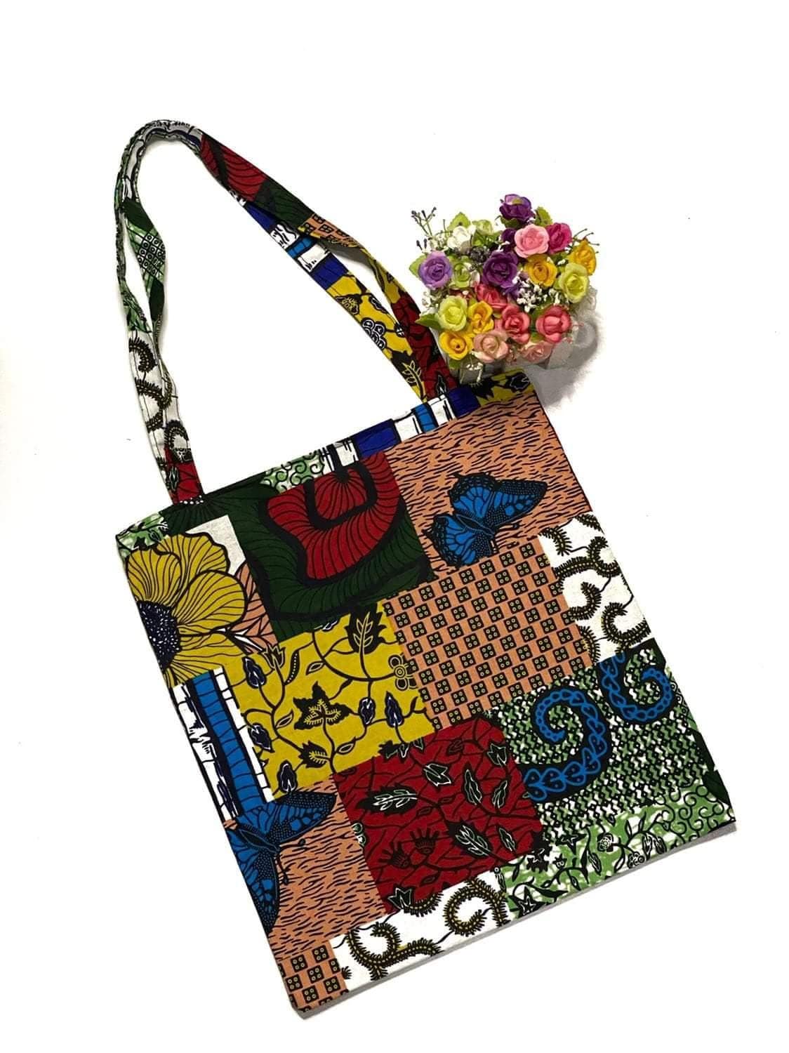 TEMI Tote Bag, African Print Tote Bag